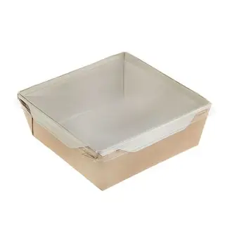 Упаковка, салатник с прозрачной крышкой, 16,5 х 16,5 х 6,5 см, 1,2 л