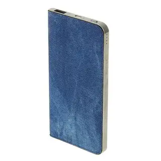 Внешний аккумулятор Qumo PowerAid, USB, 4000 мАч, 1.5 A, джинсовый