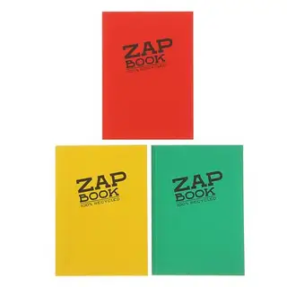Блокнот для рисунков А6 80 г/м2 Clairefontaine Zap Вook 160 листов, склейка, 4 вида 3356С