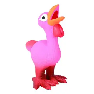 Набор игрушек Trixie "Петух", поющий, 14см, латекс, 4шт