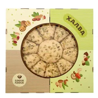 Халва Sunduk Funduk арахисовая с тыквенными семечками, 5 кг