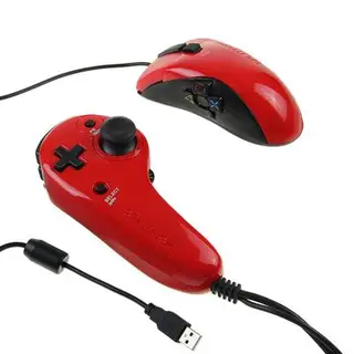 Игровой контроллер с мышью проводной Frag FX Piranha, для PS3, красный