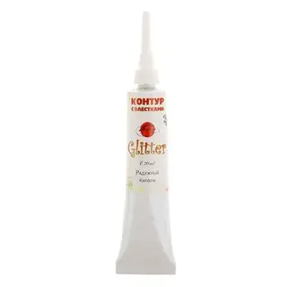 Контур универсальный Glitter 20 мл ТАИР 1609613 Радужный