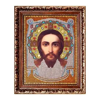 Набор для создания иконы из страз "Спас Нерукотворный", полное заполнение