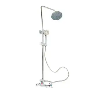 Душевая система RMS SL80-003-4, двухрычажный смеситель, душевая лейка, хром