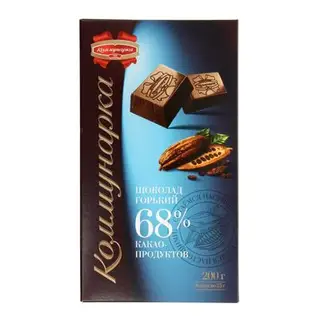 Шоколад горький Какао 68%, 200 г