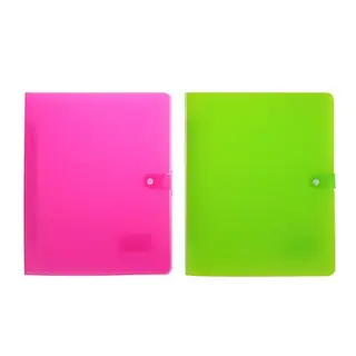 Папка с боковым пружинным скоросшивателем А4 Neon Drive, с застежкой, микс