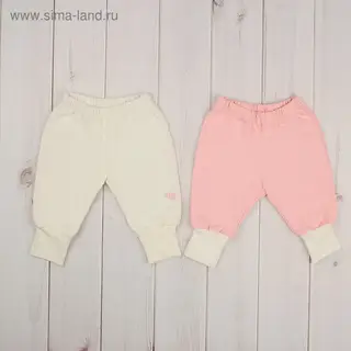 Брючки на манжете для девочки, рост 80-86 см, цвет МИКС M050402F86_М