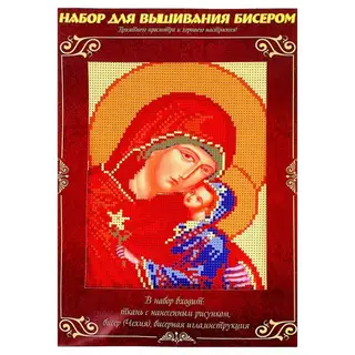 Вышивка бисером "Праведная Анна и Мать Пресвятой Богородицы", основа 21,5×29 см