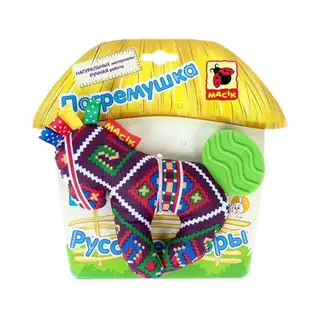 Мягкая погремушка «Этно-Эко. Лошадка с прорезывателем», МИКС