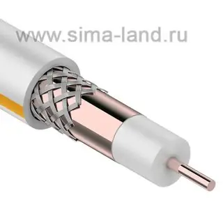 Кабель PROconnect SAT 50 M, Cu/Cu/Al, 75 Ом, 50м, белый, 01-2409-4-50