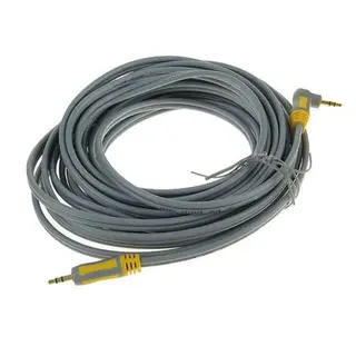 Кабель аудио AUX Delink 3831, Jack 3.5 мм(m)-Jack 3.5 мм(m), угловой, 7 м, серый