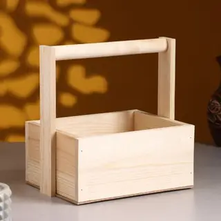 Подарочный ящик «Элегант классический», 20×16×22 см, деревянный, цвет натуральный