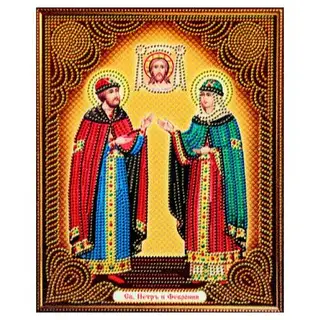Картина стразами "Петр и Феврония"