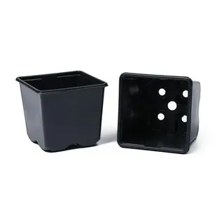 Горшок для рассады, 520 мл, 9×9×8 см, пластик, чёрный, набор 100 шт