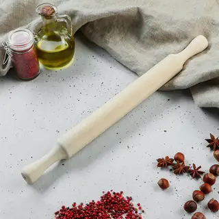 Скалка деревянная "Хозяйская", 40 см, массив бука