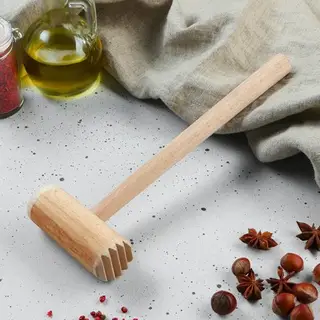 Молоток деревянный, круглый, 27,5 см, микс