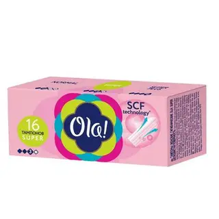 Тампоны Ola! Tampons Super, шелковистая поверхность, 16 шт