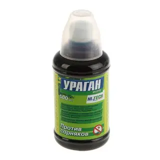 Средство для сплошного уничтожения сорняков Ураган Форте, с мерным стаканчиком, 500 мл