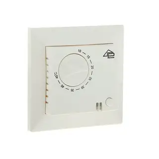 Терморегулятор Priotherm PR-109, механический, 3600 Вт, IP20, 1 датчик пола, белый