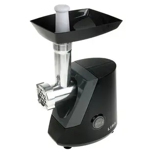 Мясорубка LIRA LR 0904, 2300 Вт, реверс, кеббе, черно-серая