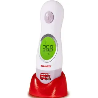 Термометр электронный (4 в 1) Ramili ET3030, инфракрасный, уши/лоб, память, белый
