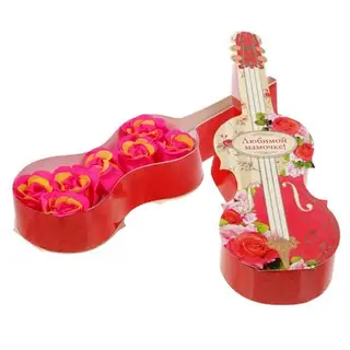 Мыльные лепестки в коробке-скрпике "Любимой мамочке!", 7 шт