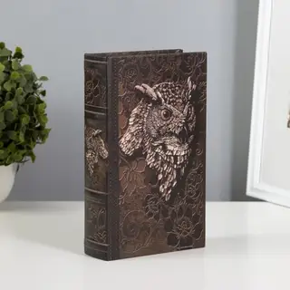 Шкатулка книга-сейф «Филин», дерево, 21×13×5 см
