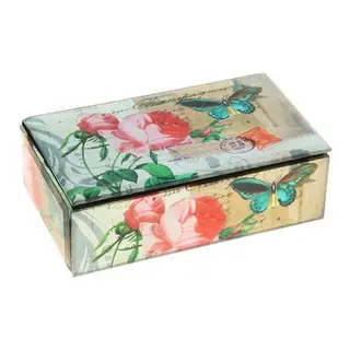 Шкатулка "Бабочка у цветка" 15,5х5,5х10,5 см