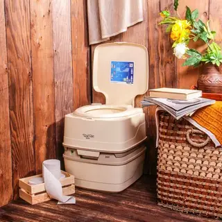 Биотуалет жидкостный Porta Potti Qube 365, нижний бак 21 л, верхний бак 15 л