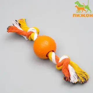 Игрушка канатная, до 22 см, с подвижным шаром, до 105 г, цвет МИКС