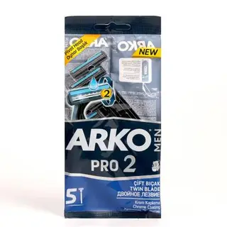 Станок одноразовый Arko Men PRO2, с 2 лезвиями, 5 шт
