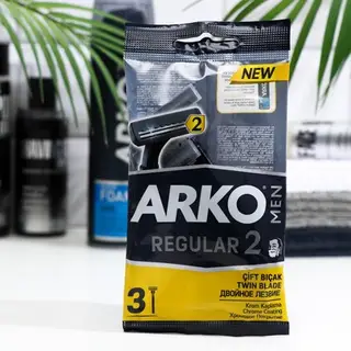 Станок одноразовый Arko Men T2, с 2 лезвиями, 3 шт