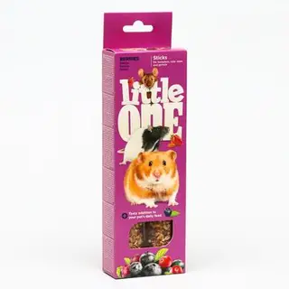 Палочки Little One с ягодами для хомяков, крыс, мышей и песчанок, 60 г х 2 шт