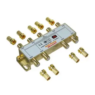 Делитель антенный Rexant 05-6105-1, 8 TV, 5-1000 МГц, "Gold"