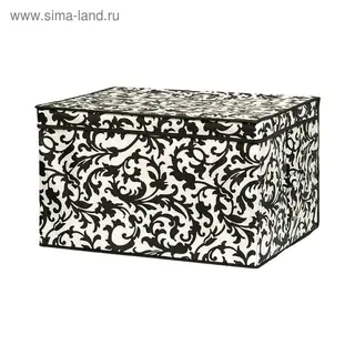 Кофр складной для хранения "Узор на серебре", 2 ручки, 50х40х30 см