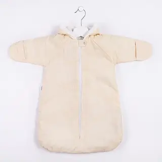 Конверт с капюшоном на прогулку, рост 56 см, цвет жёлтый 1260