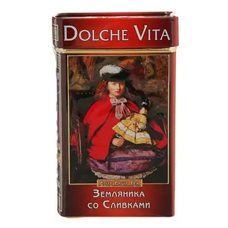 Чай индийский и цейлонский DV "Земляника со Сливками" ТОМ 7, 100гр х 12