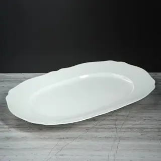 Блюдо овальное, белое, 36 см