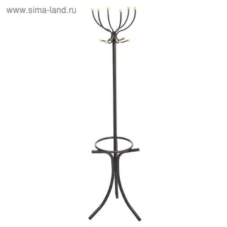 Вешалка напольная 50×50×142 см "Зонт", цвет коричневый