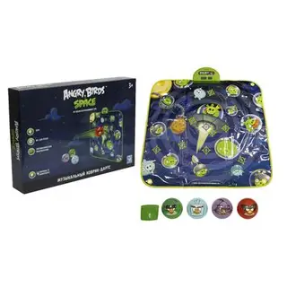Музыкальный коврик-дартс Angry Birds Space, 4 мячика