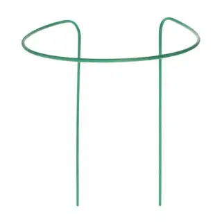 Кустодержатель, d = 60 см, h = 90 см, ножка d = 1 см, металл, набор 6 шт., зелёный