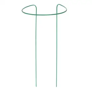 Кустодержатель, d = 35 см, h = 60 см, ножка d = 1 см, металл, набор 6 шт., зелёный