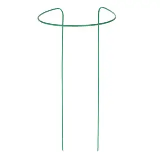 Кустодержатель, d = 40 см, h = 120 см, ножка d = 1 см, металл, набор 2 шт., зелёный