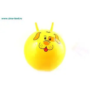 Мяч-попрыгун с рожками, d=55 см