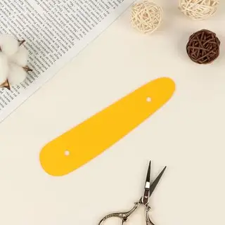 Лекало портновское фигурное, 14,7 × 3,5 см, цвет оранжевый