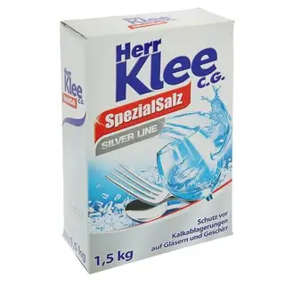 Соль для посудомоечных машин KLEE Spezialsalz silver line защитная, 1,5 кг