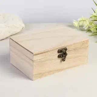 Шкатулка для росписи дерево «Тайник», для творчества, декора, 17×12×7.5 см