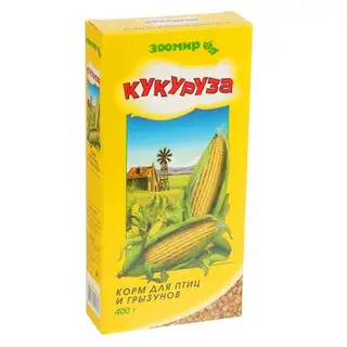 Корм "ЗООМИР. Кукуруза" для птиц и грызунов, 400 г