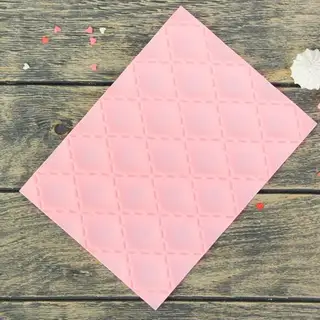 Силиконовый коврик рельефный Доляна «Метлассе», 25×19 см, цвет розовый